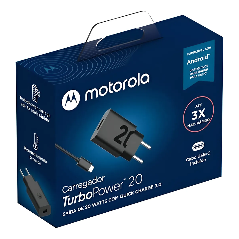 cargador 30w tipo c 1mt skm209-c turbo power motorola 1