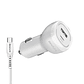 Cargador De Auto QC+PD20W c/cable USB C color Blanco / Mod. BL-CHCR20W - Miniatura 1