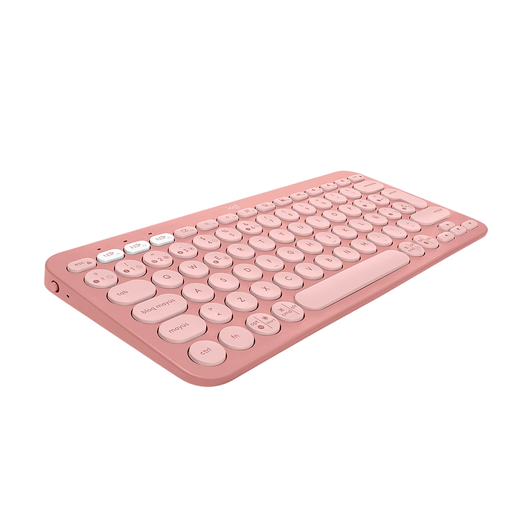 Teclado Bluetooth Logitech Pebble Keys 2 K380s, Color Rosado (ES) 3