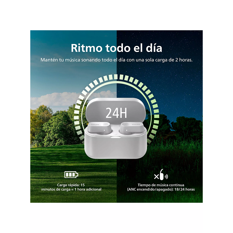 AUDIFONO BLUETOOTH TAT3509WT/00 BLANCO PHILIPS 5