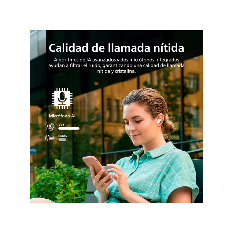 AUDIFONO BLUETOOTH TAT3509WT/00 BLANCO PHILIPS 6