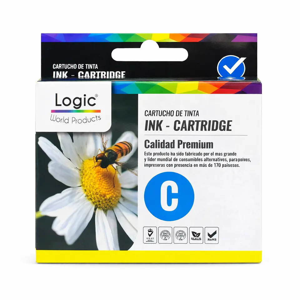 Cartucho Alternativo Pc-T195/196/197 Cyan Logic 2