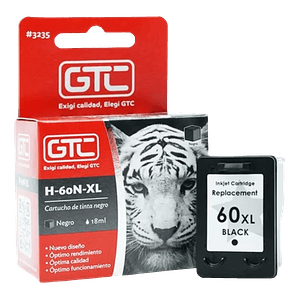 Cartucho Alternativo H60Xl Bk GTC