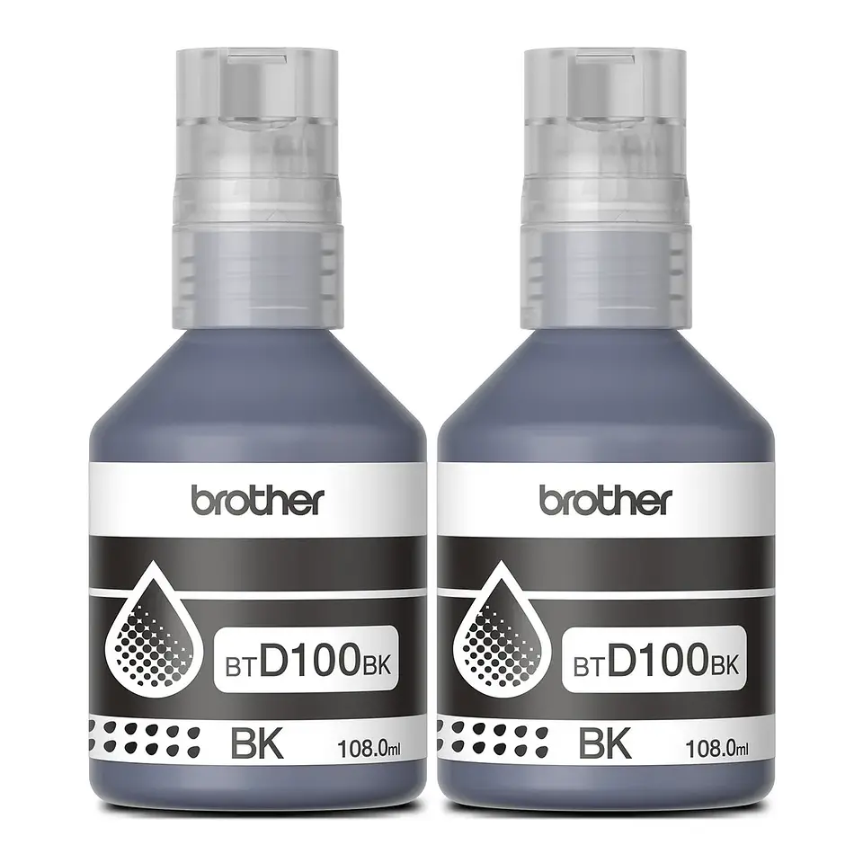 Pack Tinta Original BTD100 Black Brother 2