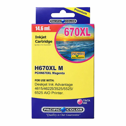 Cartucho Alternativo Pacific Color H670Xl M
