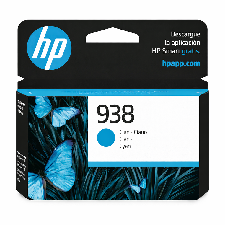 Cartucho De Tinta HP 938 Cian Original (4S6X5PL) 1