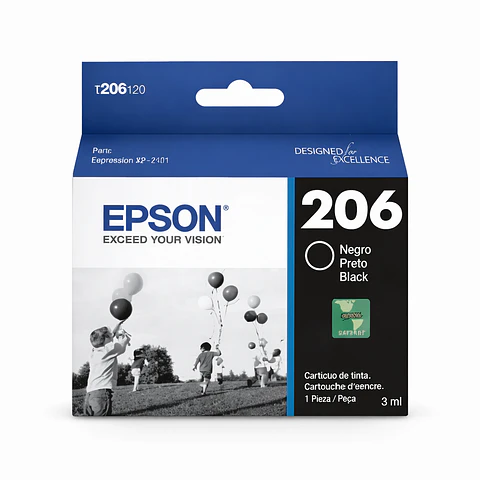 Cartucho Tinta Epson T206 BK (T206120)