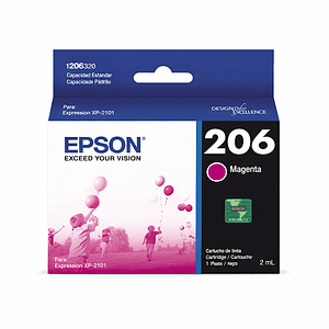 Cartucho Original De Tinta Magenta Epson T206 (T206320-Al)