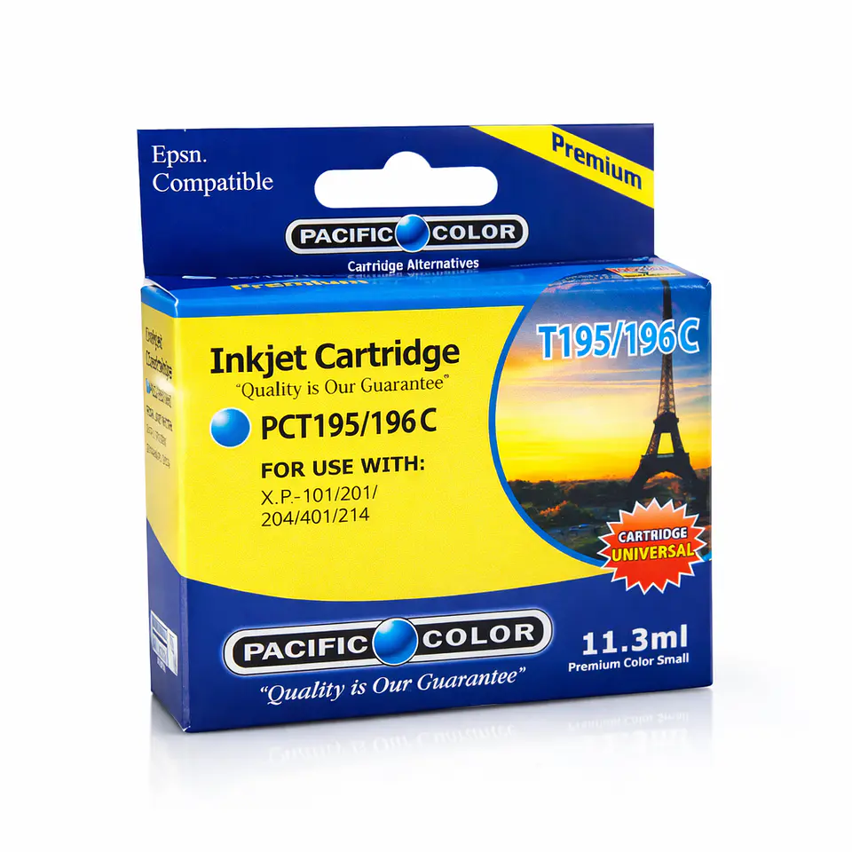 Cartucho Alternativo Pacific Color Pc-T195/196 Cyan 2