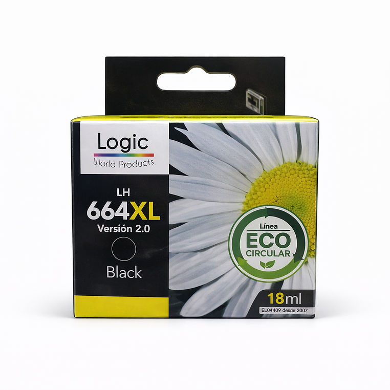 Tinta Alternativa H664 Bk Xl Logic 1