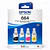 Pack Tinta Epson T664 Original (BK-C-M-Y)