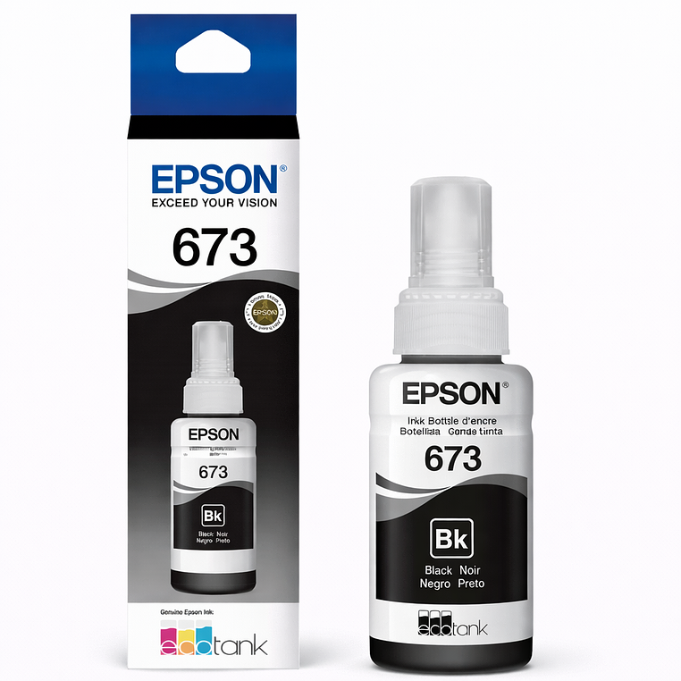Tinta Epson Original T673 BK  (T673120) 1