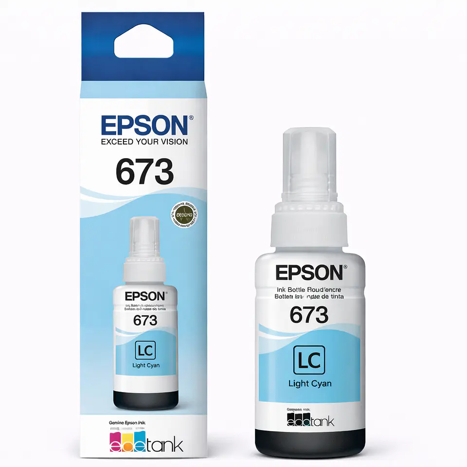 Tinta Epson Original T673 LC (C13T67352A) 1