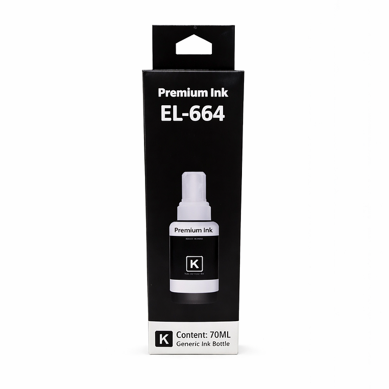 Tinta Alternativa Refill Ink T664 Bk 70Ml 1