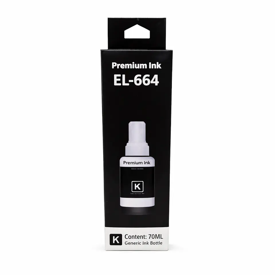 Tinta Alternativa Refill Ink T664 Bk 70Ml 1