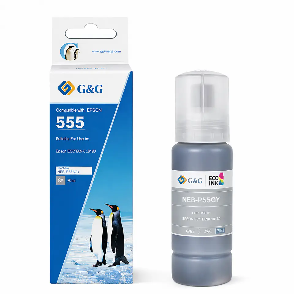 Tinta  Alternativa Ecotank T555 Gris G&G 1