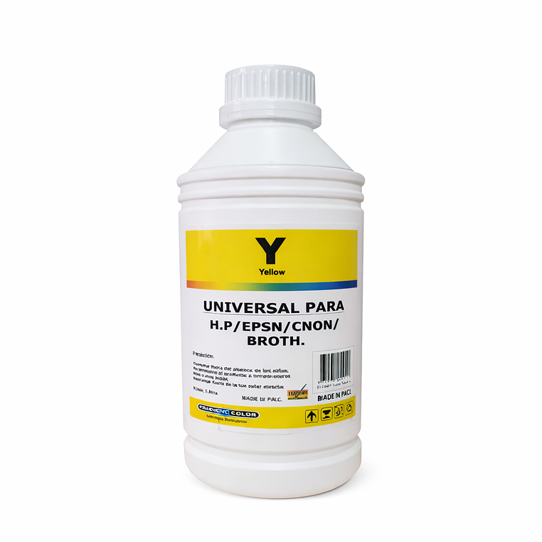 Botella Tinta Alternativa De Litro Pacific Color (Y) 1