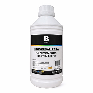 Botella Tinta Alternativa De Litro Pacific Color (BK)