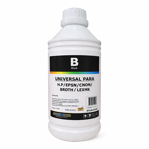 Botella Tinta Alternativa De Litro Pacific Color (BK)