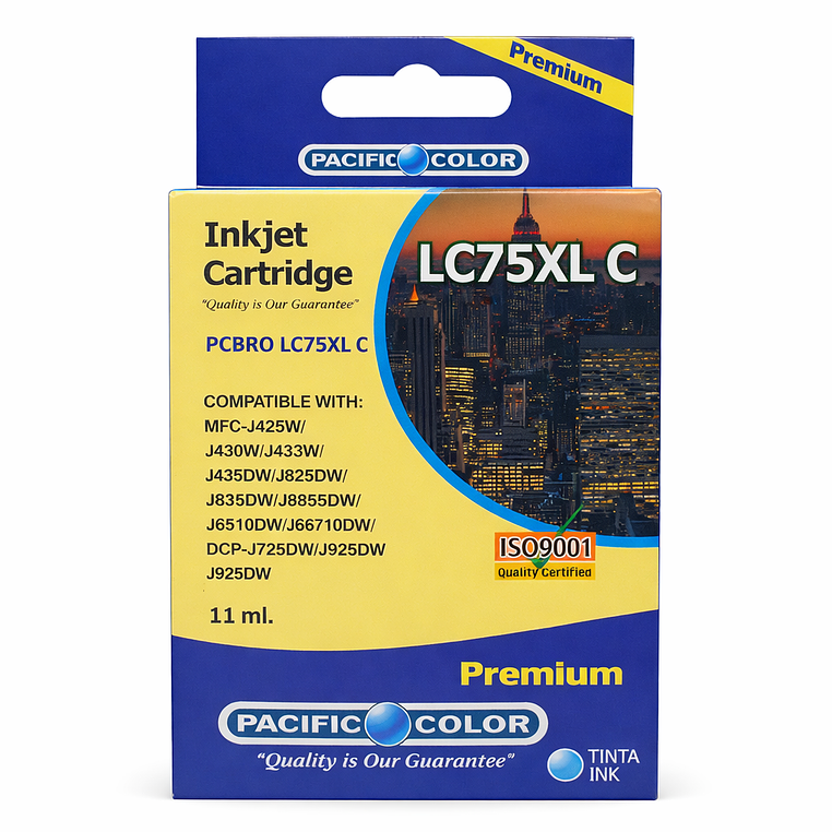 Tinta Alternativa Pacific Color Lc75XL C 1