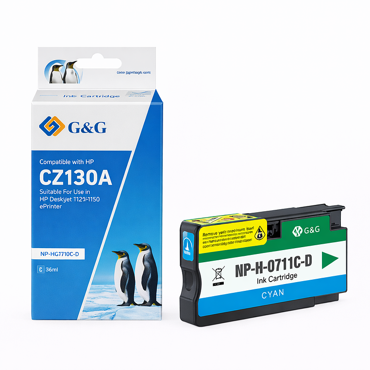 Cartucho Alternativo Hp 711 cyan G&G 1
