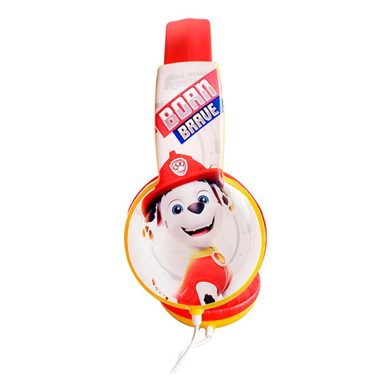 Audifonos Niños Paw Patrol Marshall Hp203371-mar Color Rojo Color De La Luz Blanco 2