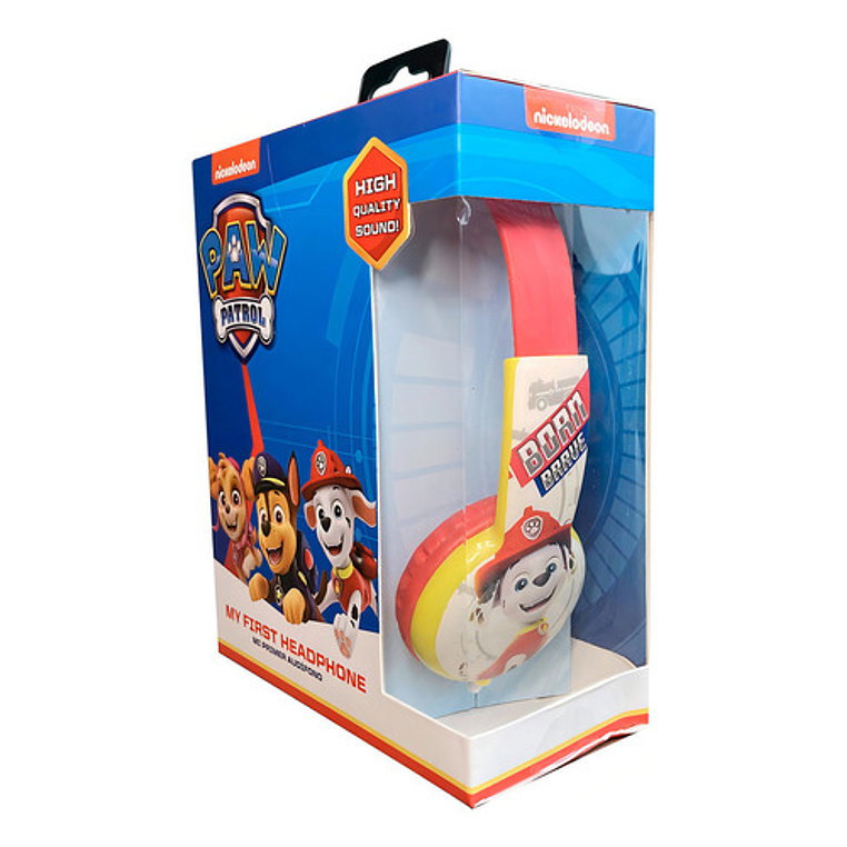 Audifonos Niños Paw Patrol Marshall Hp203371-mar Color Rojo Color De La Luz Blanco 4