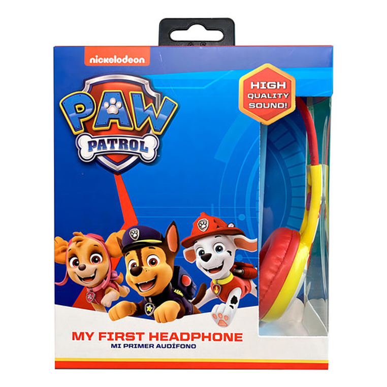 Audifonos Niños Paw Patrol Marshall Hp203371-mar Color Rojo Color De La Luz Blanco 5