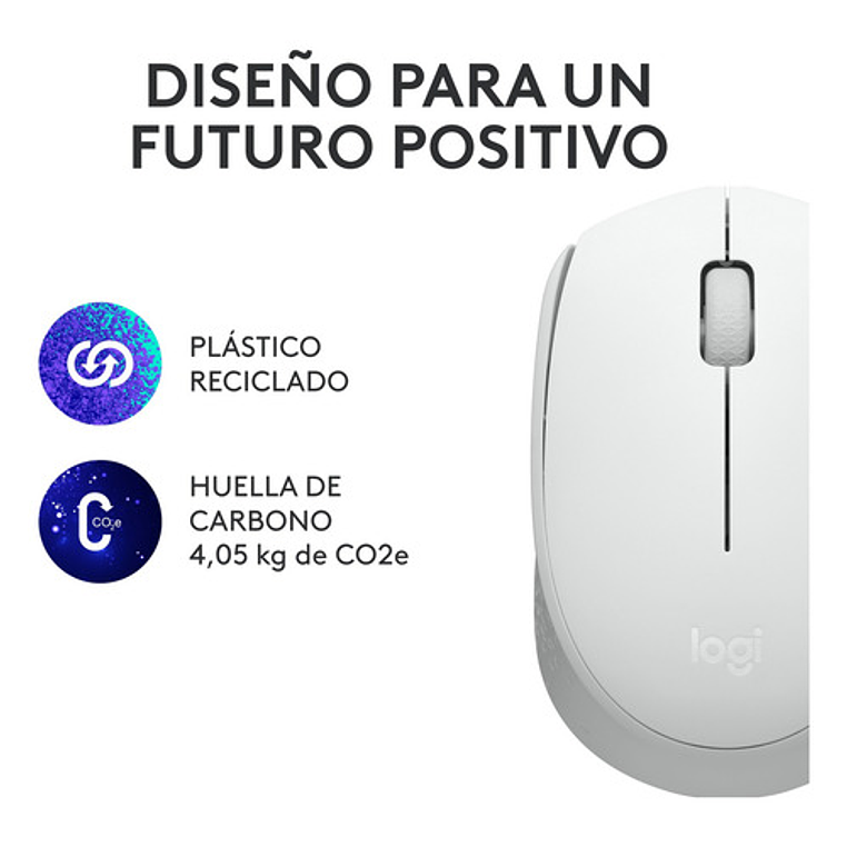 Mouse Inalambrico Logitech M170 Blanco 9