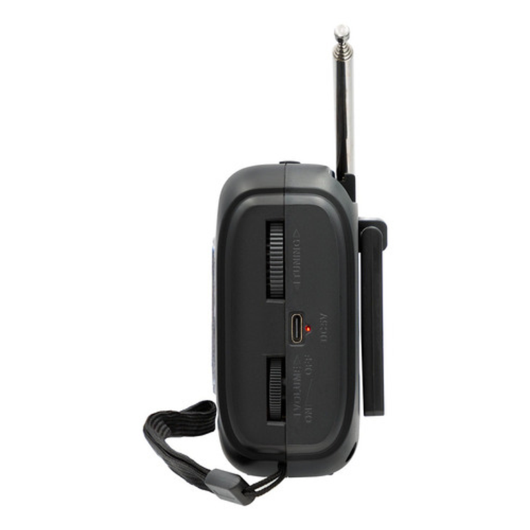 Radio Solar De Emergencia Bt-am/fm/sw Philco Icx66 Negro Negro 3