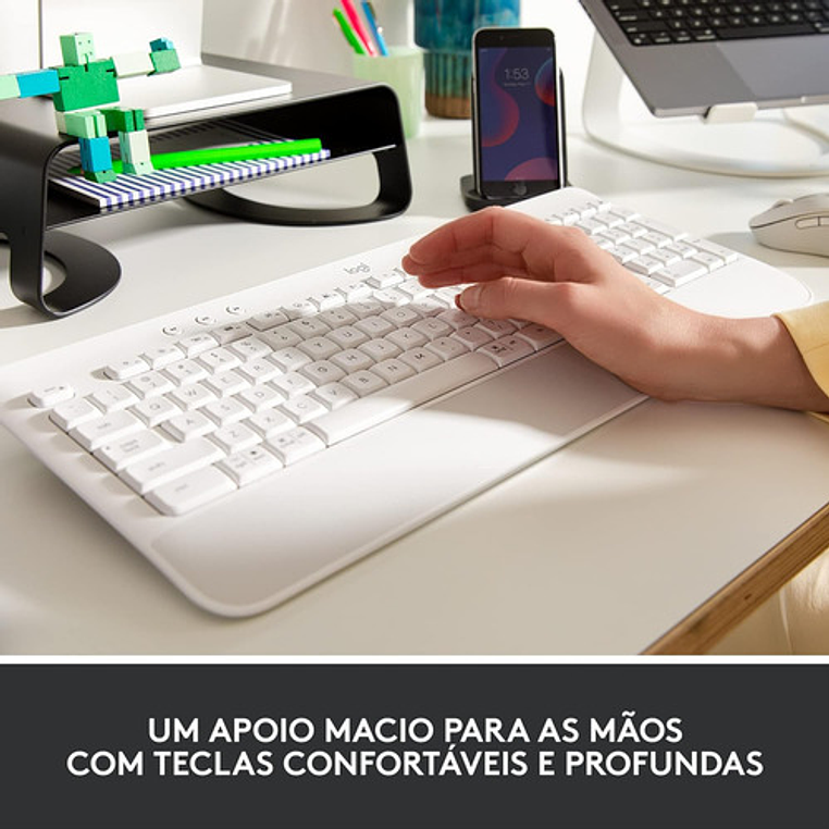 Teclado Inalámbrico Logitech Signature K650 Blanco Inglés Us 7