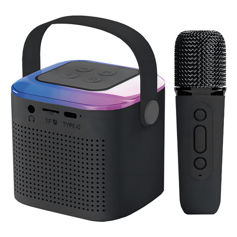 Parlante Inalambrico Bluetooth +microfono Inalambrico Negro 1