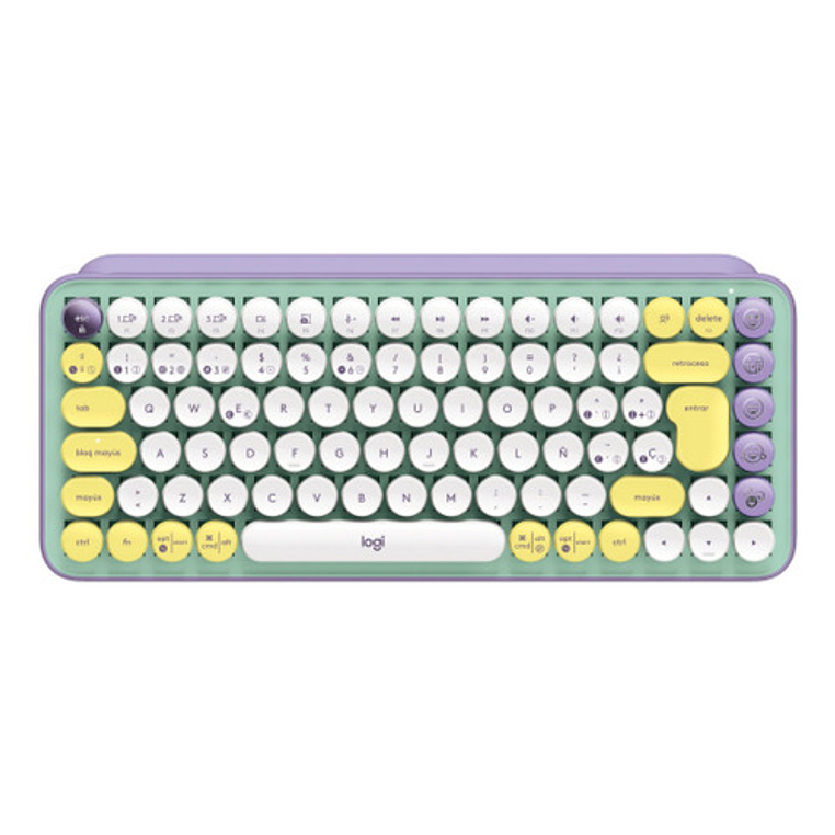 Teclado Mecanico Logitech Pop Keys Menta Emojis Day Dream Color Del Teclado Daydream Idioma Español España Español Latinoamérica 1