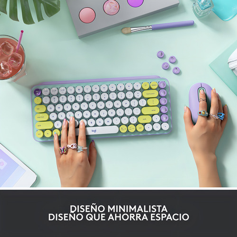 Teclado Mecanico Logitech Pop Keys Menta Emojis Day Dream Color Del Teclado Daydream Idioma Español España Español Latinoamérica 7