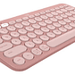Teclado Bluetooth Logitech Pebble Keys 2 K380s Qwerty Teclado Rosado Idioma Español - Miniatura 1