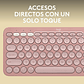 Teclado Bluetooth Logitech Pebble Keys 2 K380s Qwerty Teclado Rosado Idioma Español - Miniatura 4