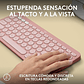 Teclado Bluetooth Logitech Pebble Keys 2 K380s Qwerty Teclado Rosado Idioma Español - Miniatura 5