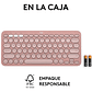 Teclado Bluetooth Logitech Pebble Keys 2 K380s Qwerty Teclado Rosado Idioma Español - Miniatura 10