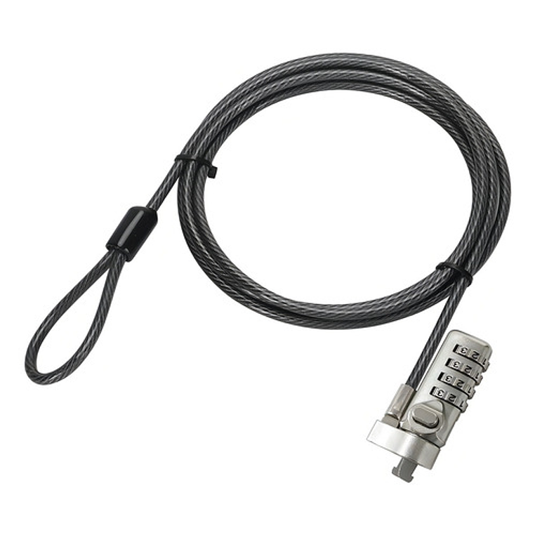 Candado De Seguridad Para Notebook Nano Slot, Con Clave Plateado 2