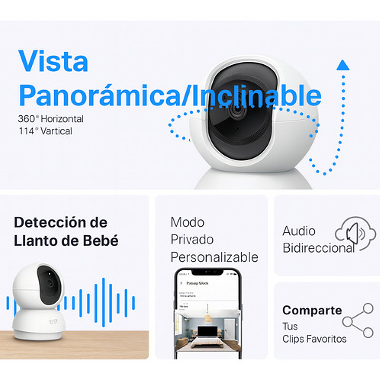 Cámara De Seguridad Tp-link Tapo Smart C200 V1 Con Resolución 2mp Visión Nocturna Incluida Color Blanco 9