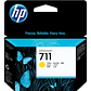 Cartucho De Tinta Hp 711 Amarillo (cz132a) Para Hp Designjet T530, T520, T130, T120 - Miniatura 1