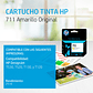 Cartucho De Tinta Hp 711 Amarillo (cz132a) Para Hp Designjet T530, T520, T130, T120 - Miniatura 2