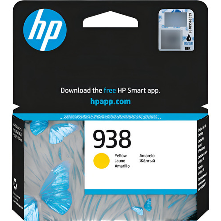 Cartucho De Tinta Hp 938 Yellow Original (4s6x7pl) 2