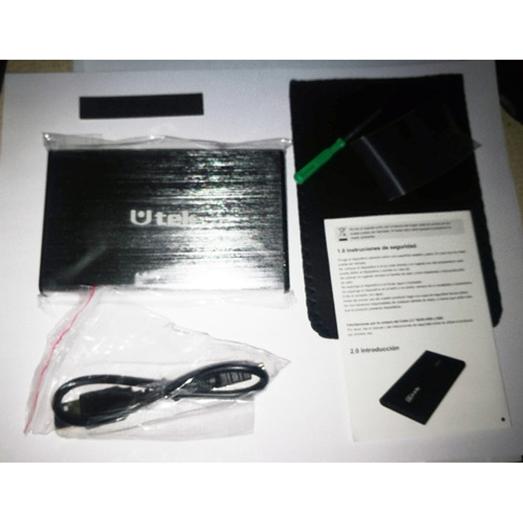 Cofre Disco Duro Sata 2.5 Negro Usb 2.0 Aluminio Hdd020bl 3