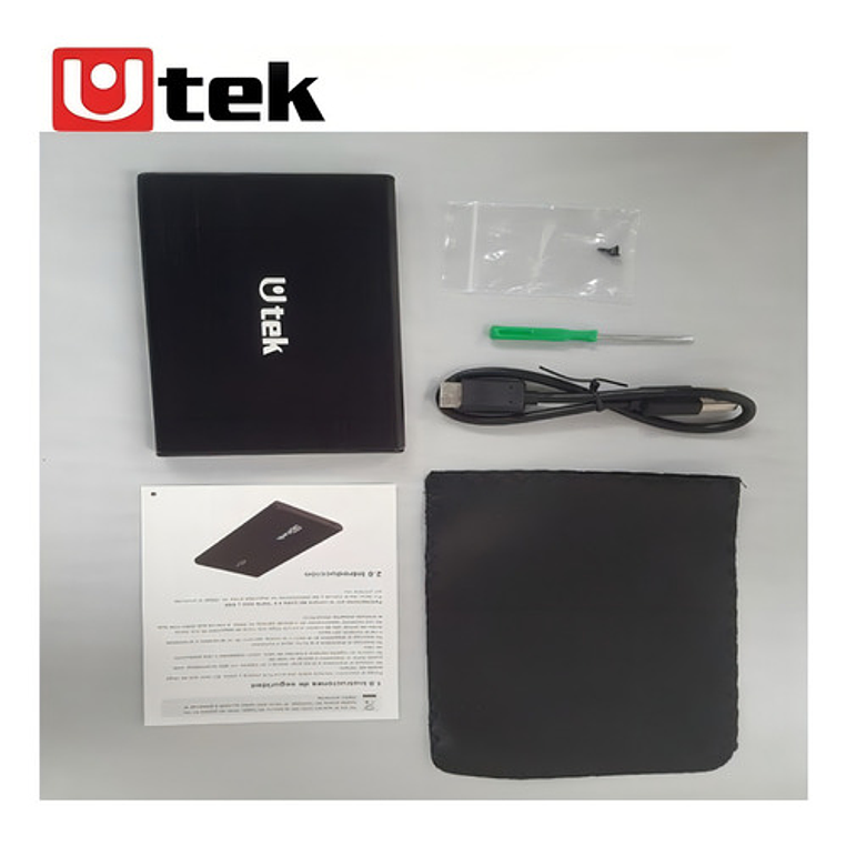 Cofre Disco Duro Sata 2.5 Negro Usb 2.0 Aluminio Hdd020bl 5