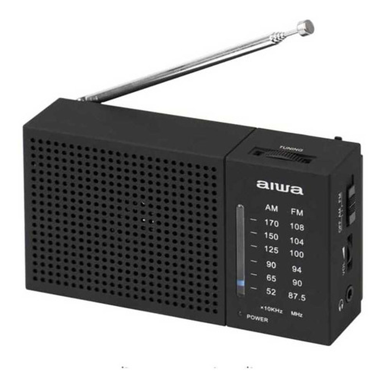 Radio Fm/am Portátil Aiwa Aw Lr234am-fm, Funciona Con Pilas, Color Negro 1