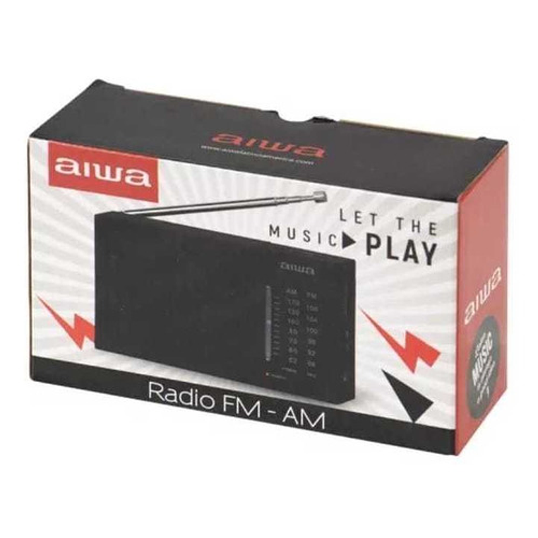 Radio Fm/am Portátil Aiwa Aw Lr234am-fm, Funciona Con Pilas, Color Negro 3