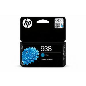 Cartucho De Tinta HP 938 Cian Original (4S6X5PL)