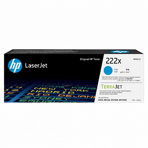 Tóner HP 222X Cian LaserJet W2220X