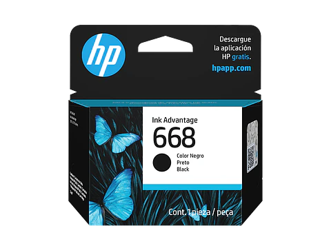  CARTRIDGE ORG. HP 668 BK (7FP37VL)